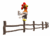 Rooster crowing on fe wapday com
